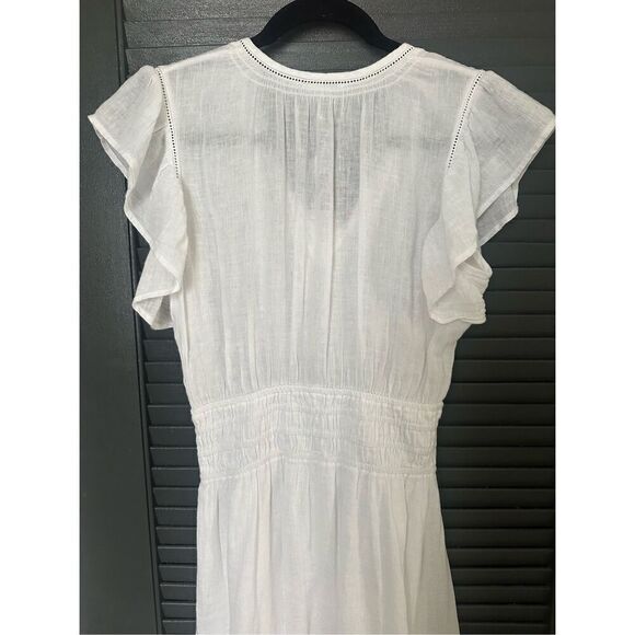 NWT Rails Iona White Lace Detail MIDI Dress - XS - Cotton - Picture 10 of 10